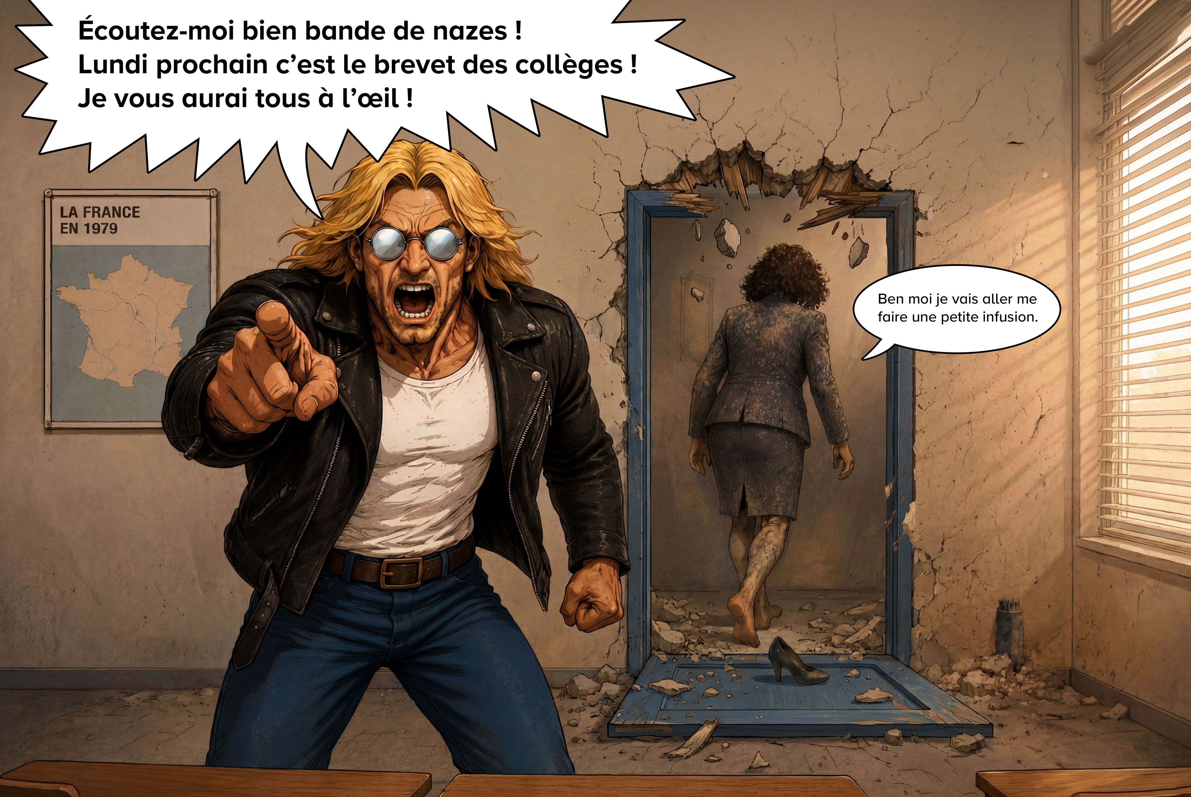 Lascombe menace les eleves avant le brevet des colleges