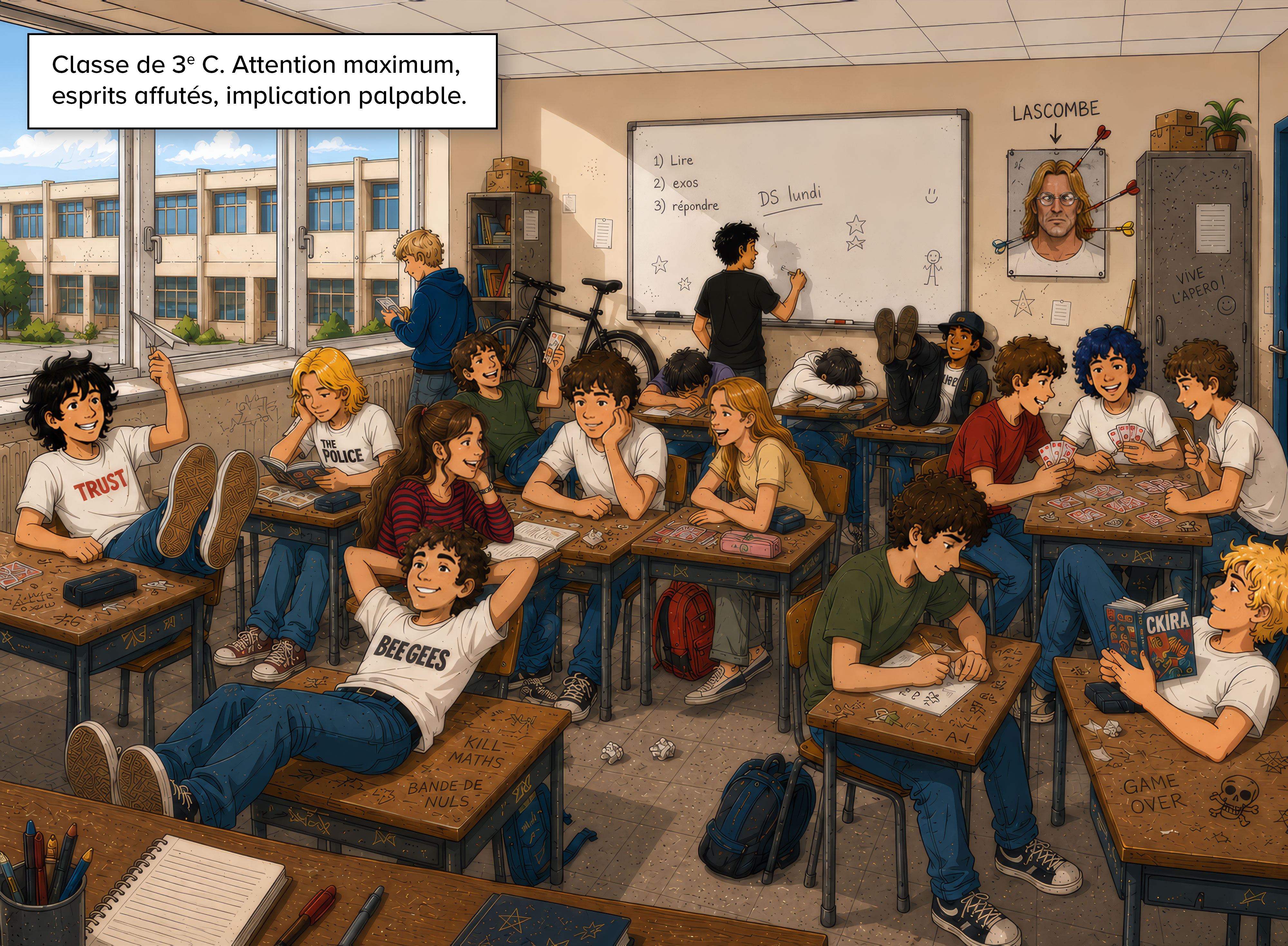 Classe de 4e C, attention maximum