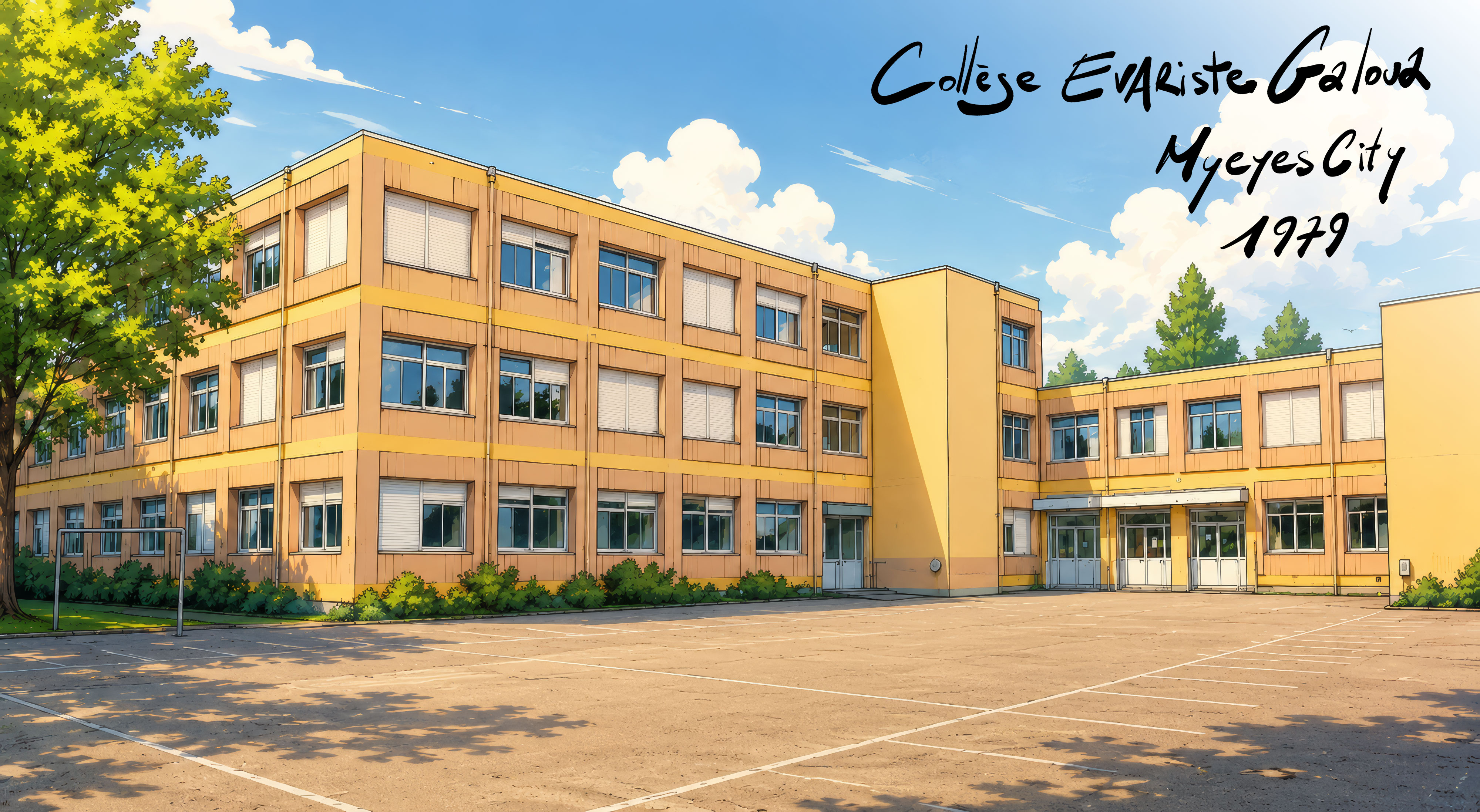College Evariste Galois, Myeres City, 1979